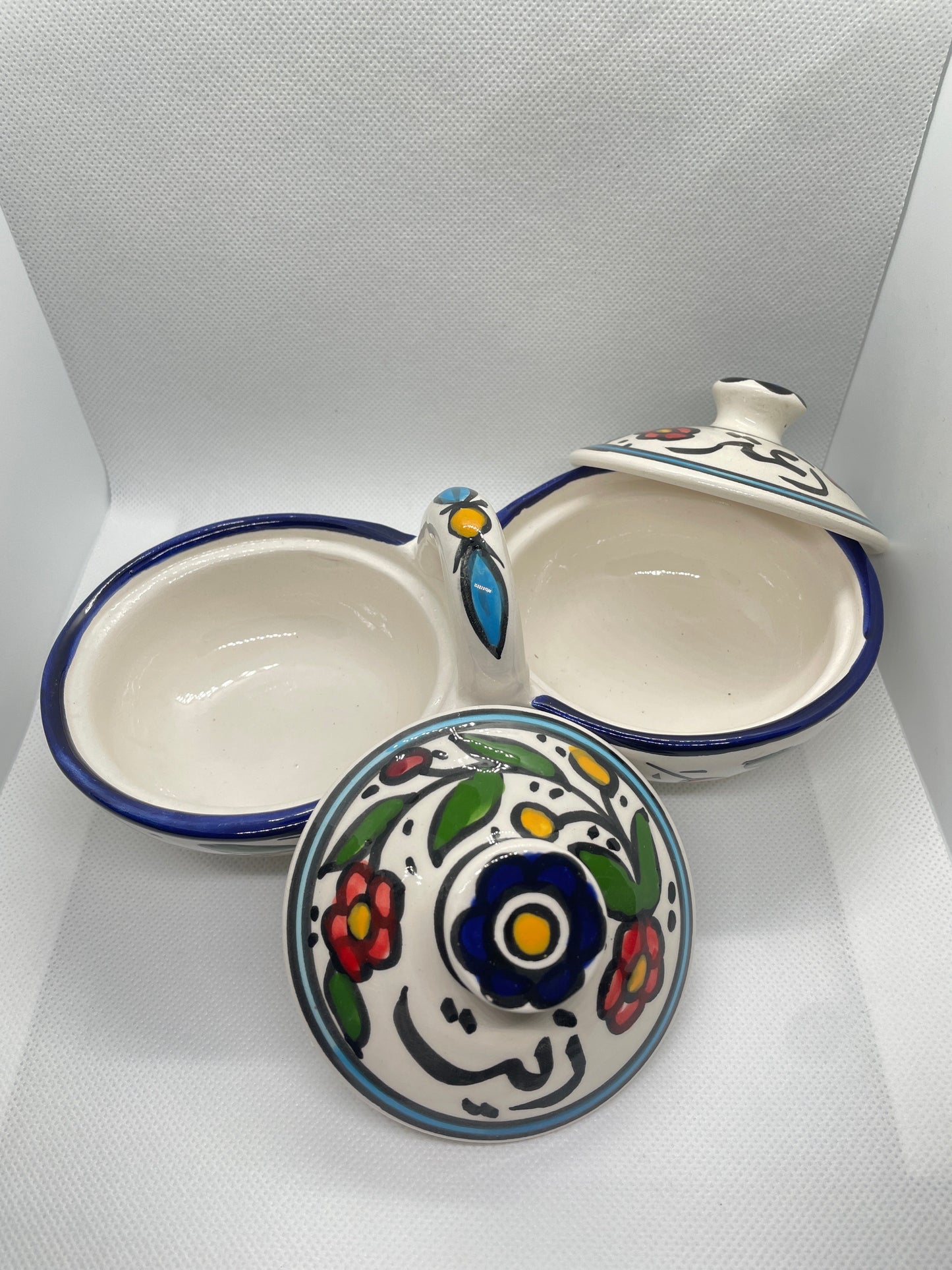 Aufbewahrungsschale S für Olivenöl und Zaatar mit Deckel