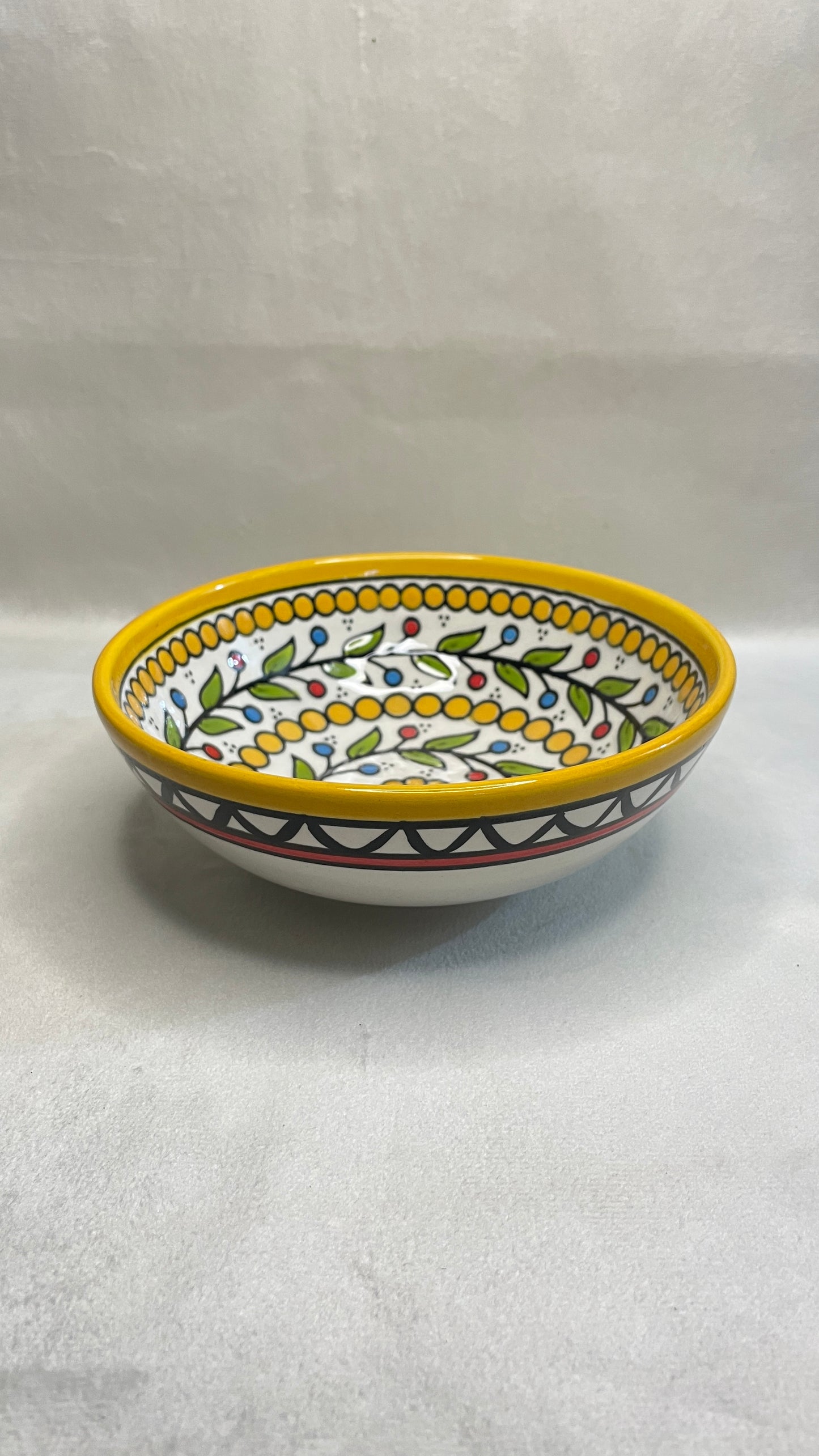 Keramik Schalen 15 cm Traditionelle gelbe Farbig