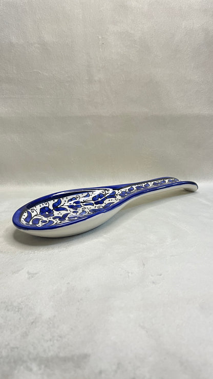 Servierteller im Löffel form blau