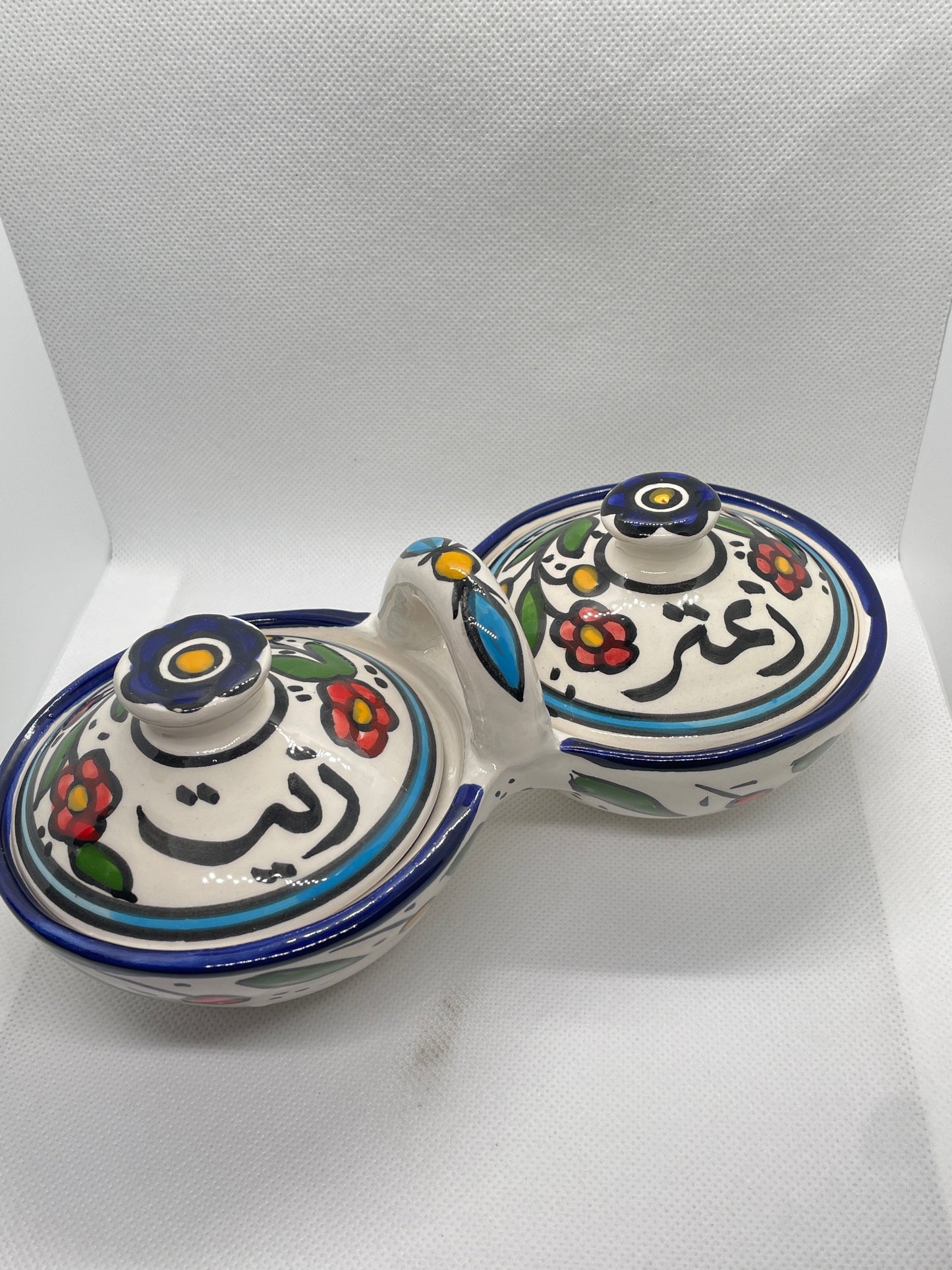 Aufbewahrungsschale S für Olivenöl und Zaatar mit Deckel