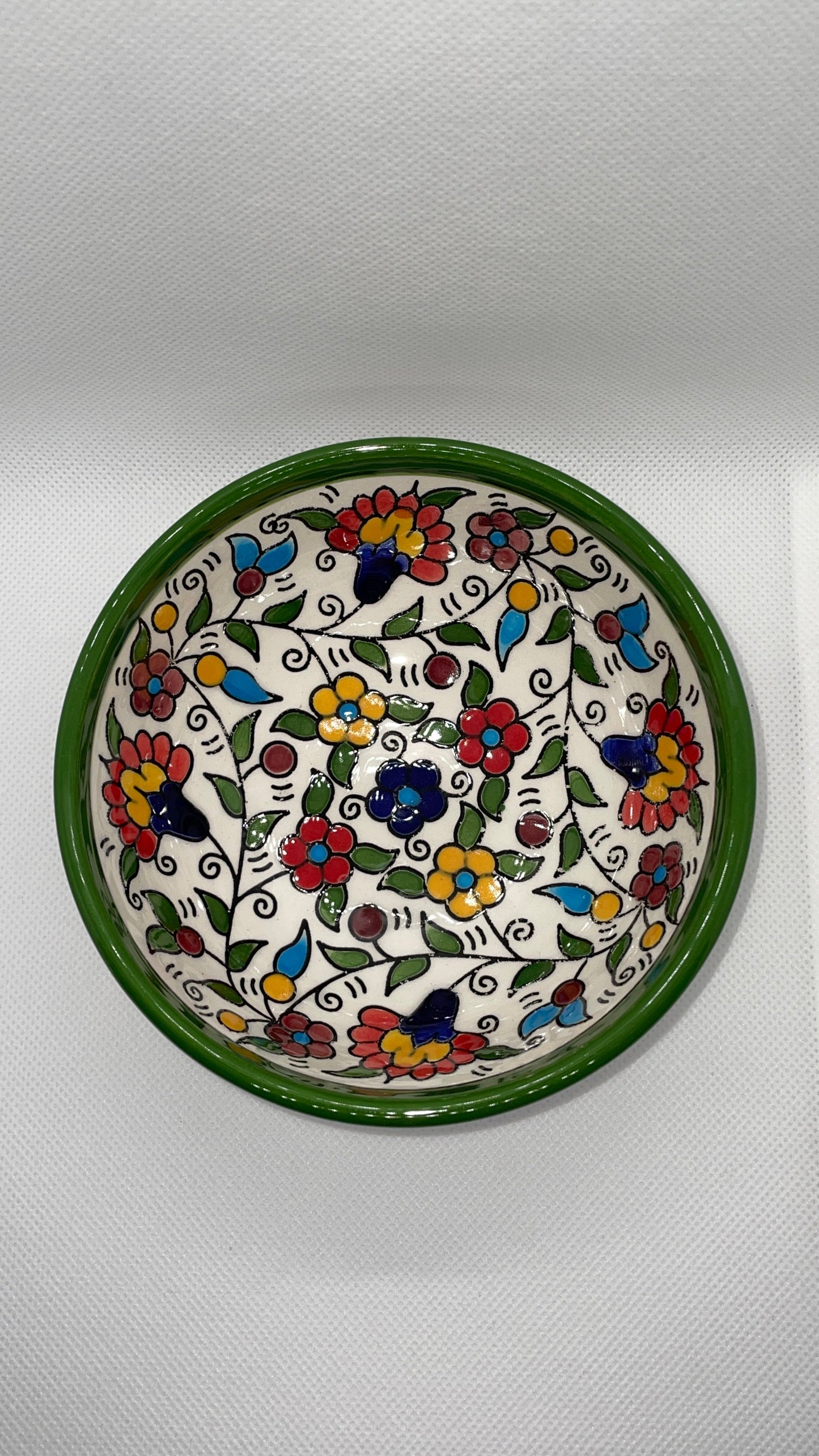 Keramik Schalen 12 cm Traditionell grüne Farbe