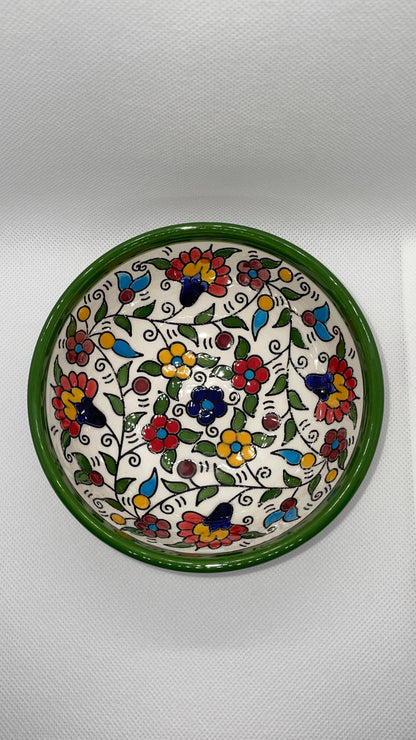 Keramik Schalen 12 cm Traditionell grüne Farbe