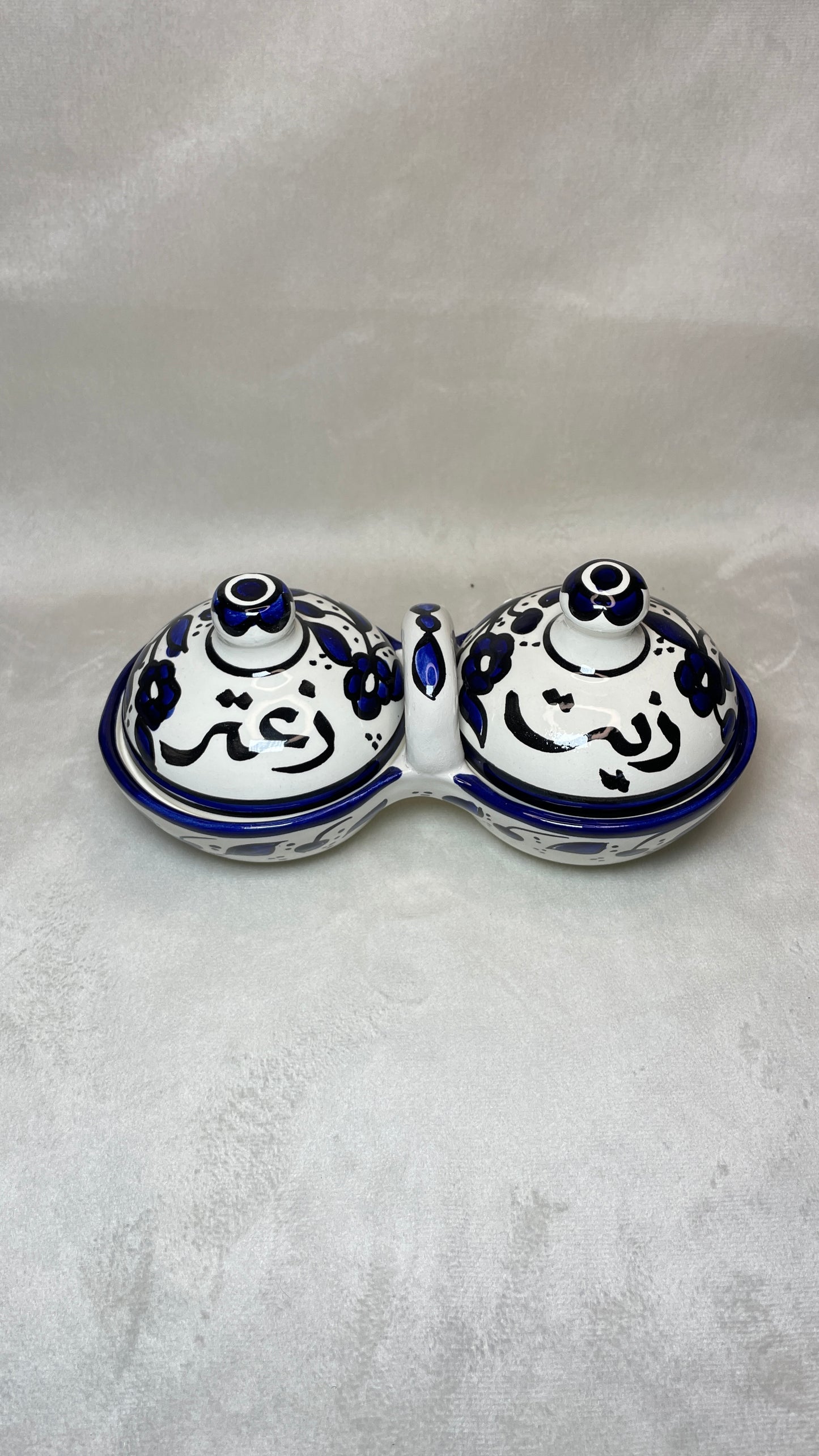 Aufbewahrungsschale L für Olivenöl und Zaatar