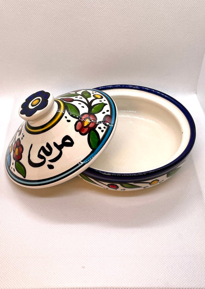 Aufbewahrungsschale mit Deckel für Marmelade  13 cm