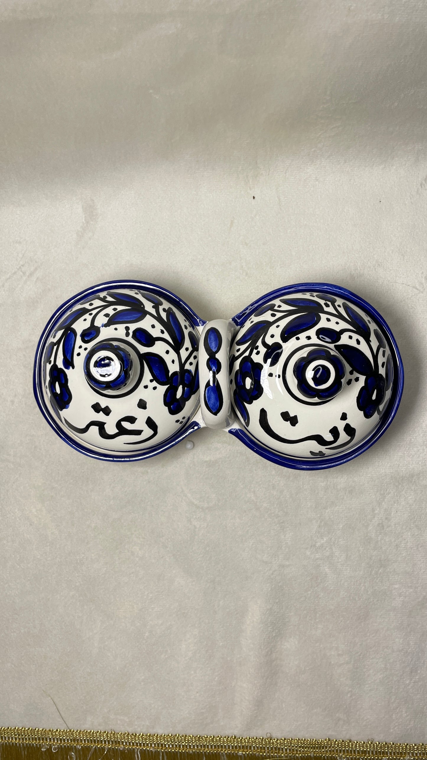 Aufbewahrungsschale L für Olivenöl und Zaatar