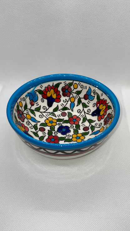 Keramik Schalen 12 cm Traditionell heller blaue Farbig