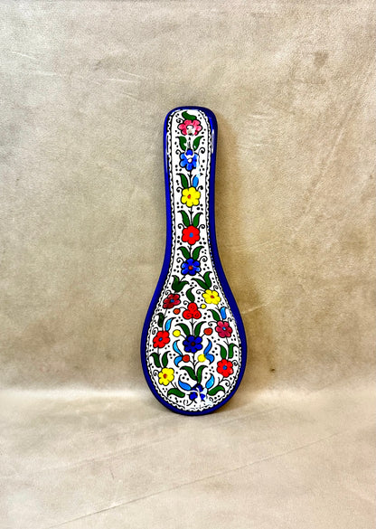 Servierteller im Löffel form farbig