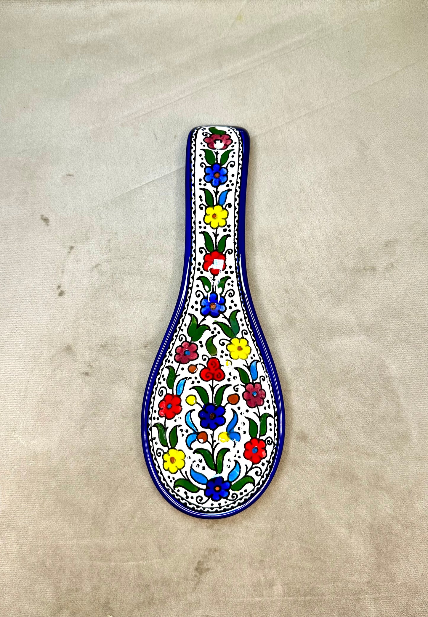 Servierteller im Löffel form farbig