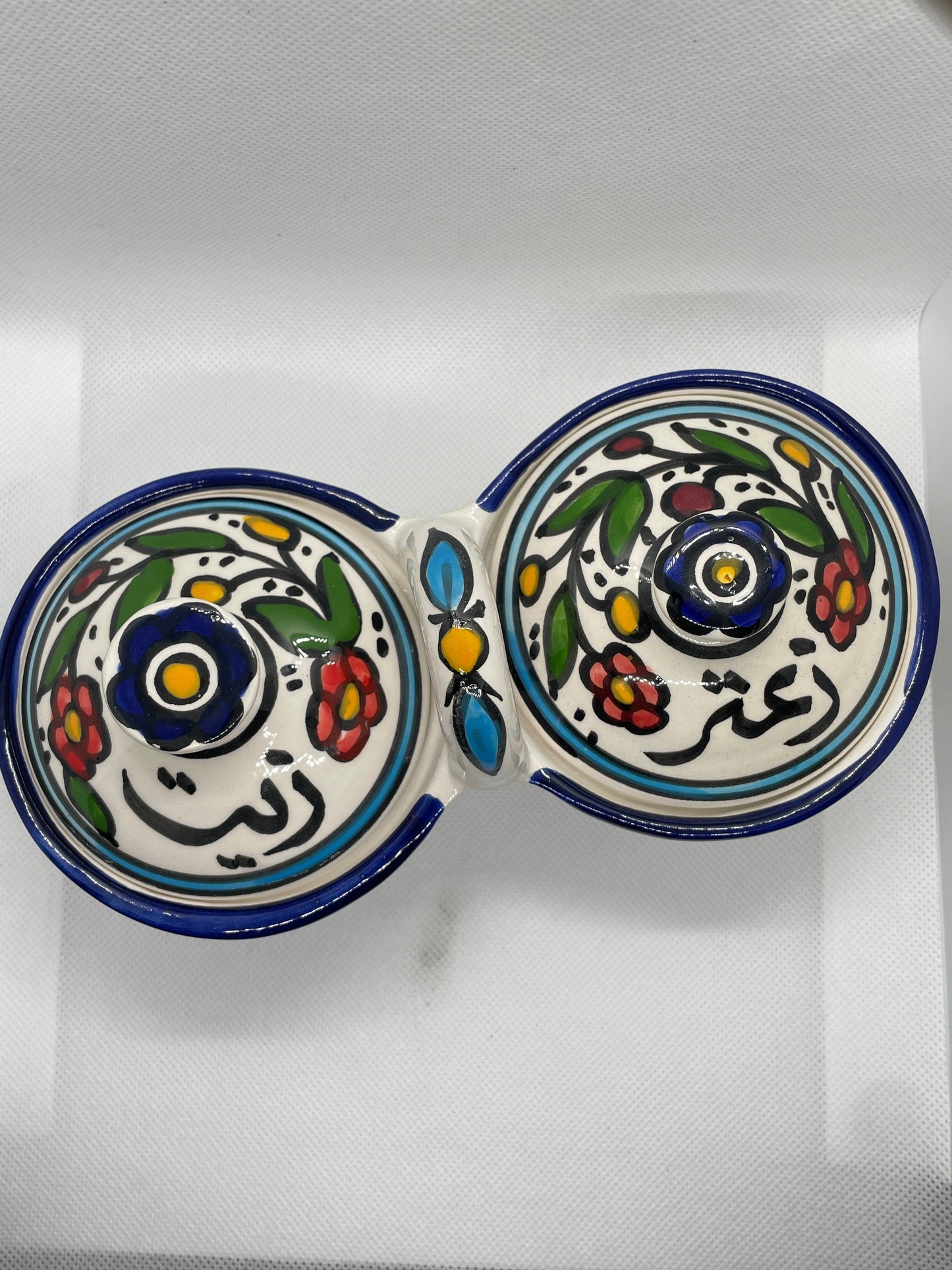 Aufbewahrungsschale S für Olivenöl und Zaatar mit Deckel