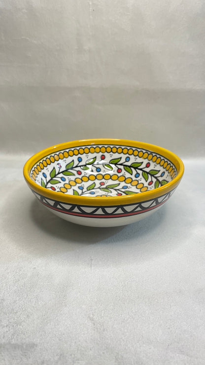 Keramik Schalen 15 cm Traditionelle gelbe Farbig