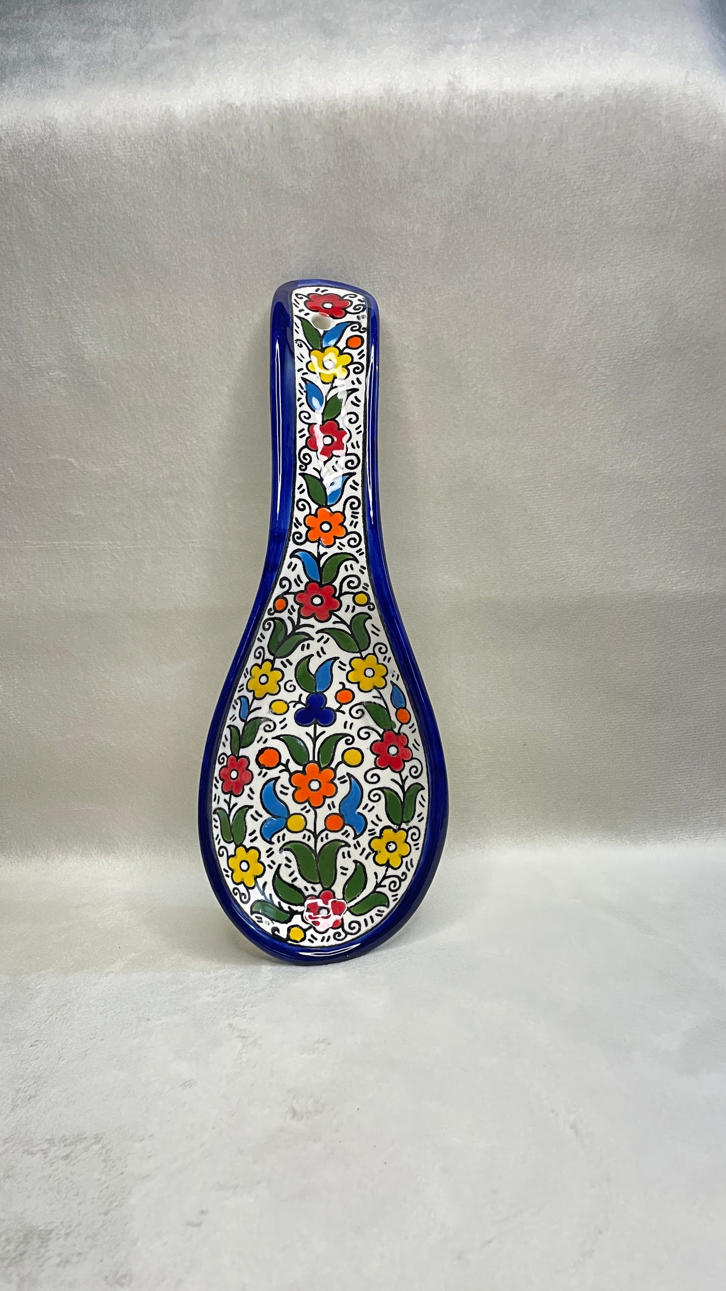 Servierteller im Löffel form farbig