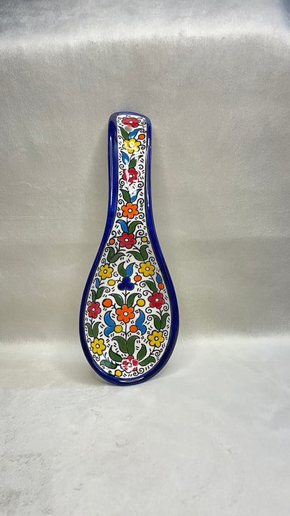 Servierteller im Löffel form farbig