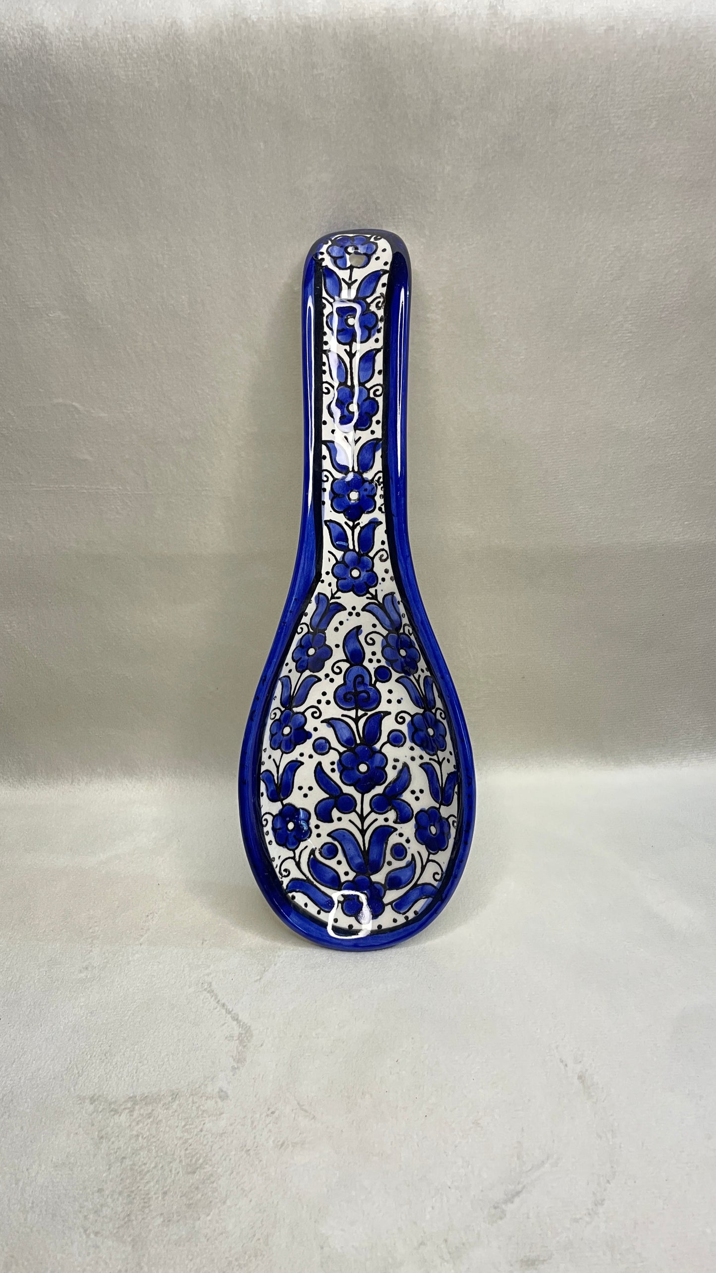 Servierteller im Löffel form blau