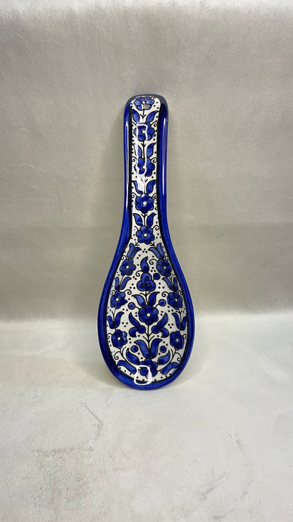 Servierteller im Löffel form blau