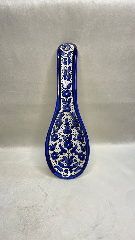 Servierteller im Löffel form blau