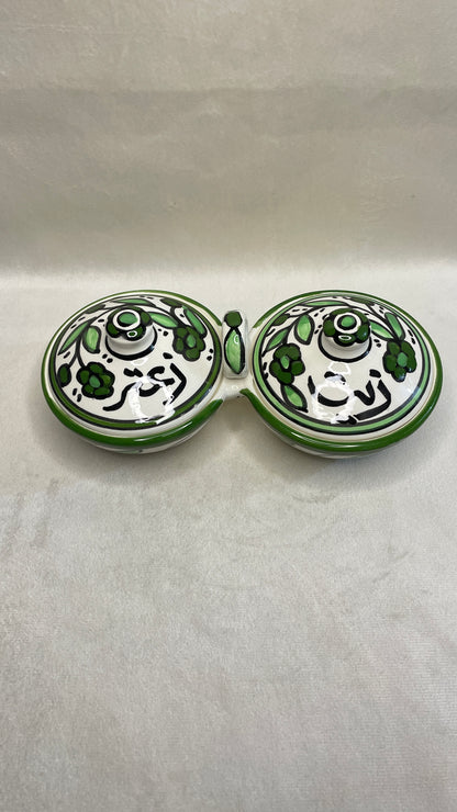 Aufbewahrungsschale S für Olivenöl und Zaatar mit Deckel