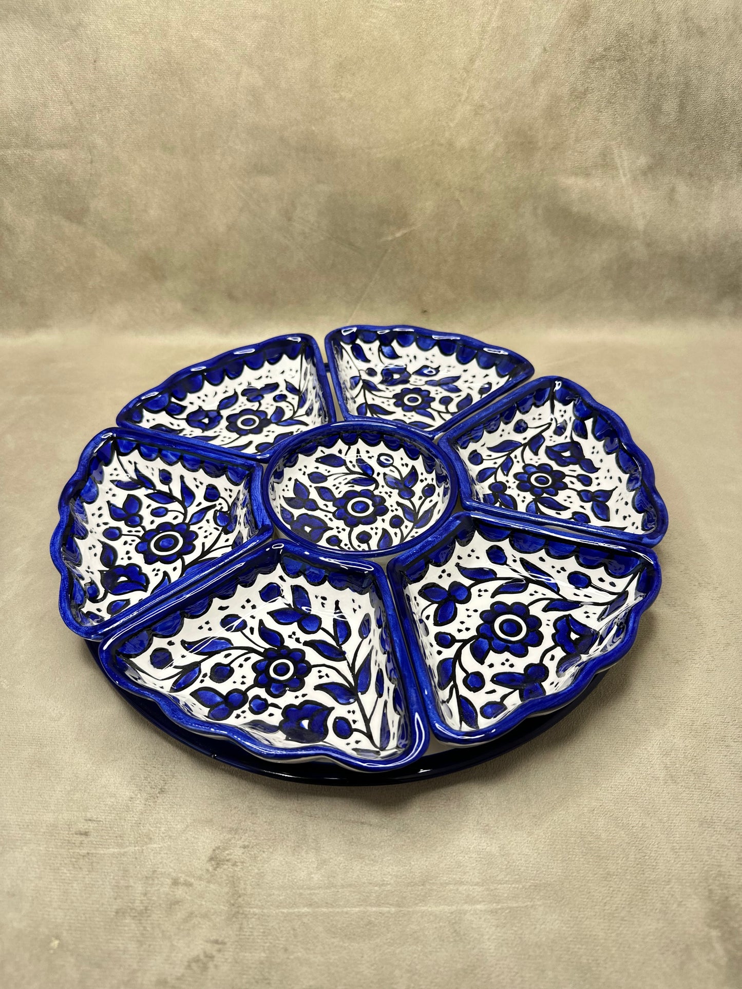 Dip/Snack setschale Blau 31x06 cm