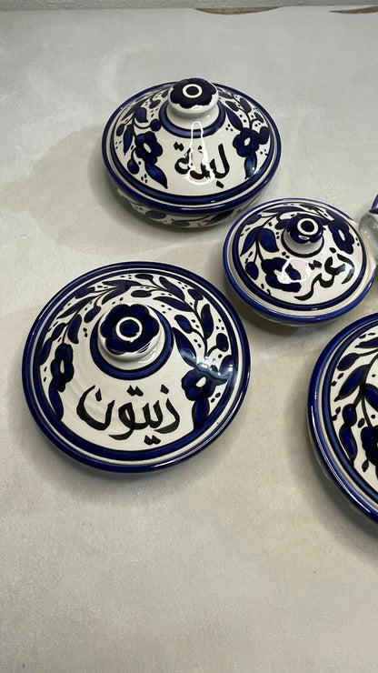 Frühstücksset  (Blau ) 4 Teile