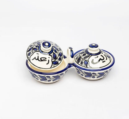 Aufbewahrungsschale S für Olivenöl und Zaatar mit Deckel