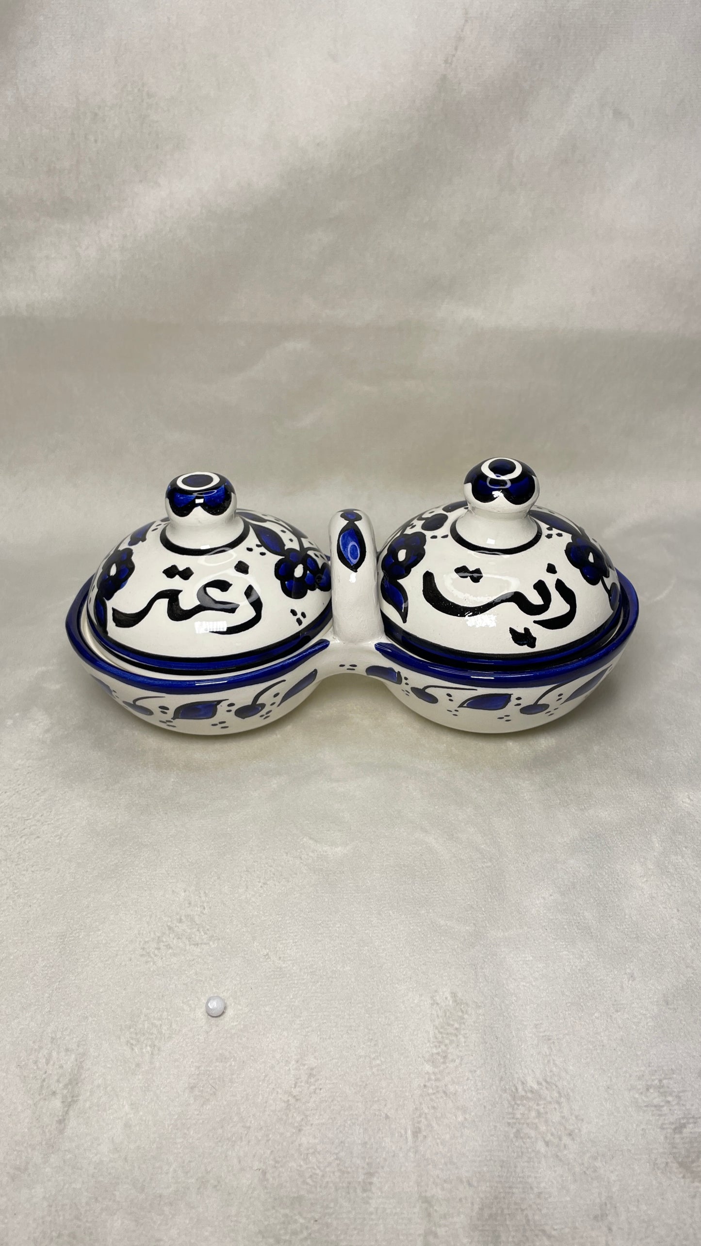 Aufbewahrungsschale L für Olivenöl und Zaatar