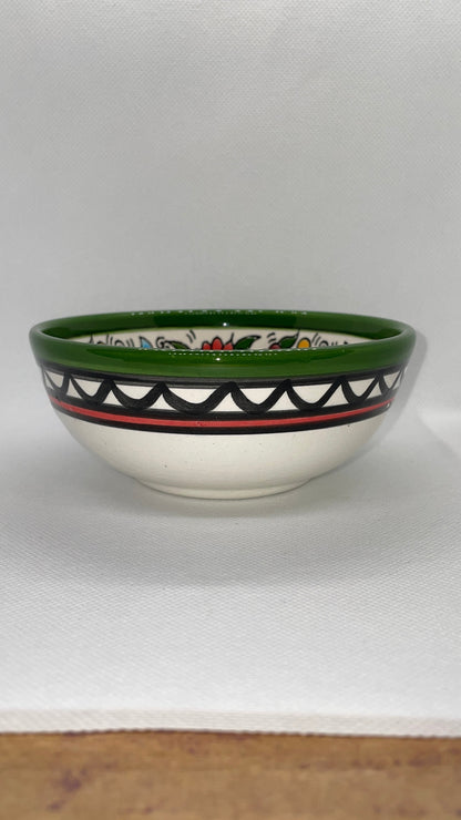 Keramik Schalen 12 cm Traditionell grüne Farbe