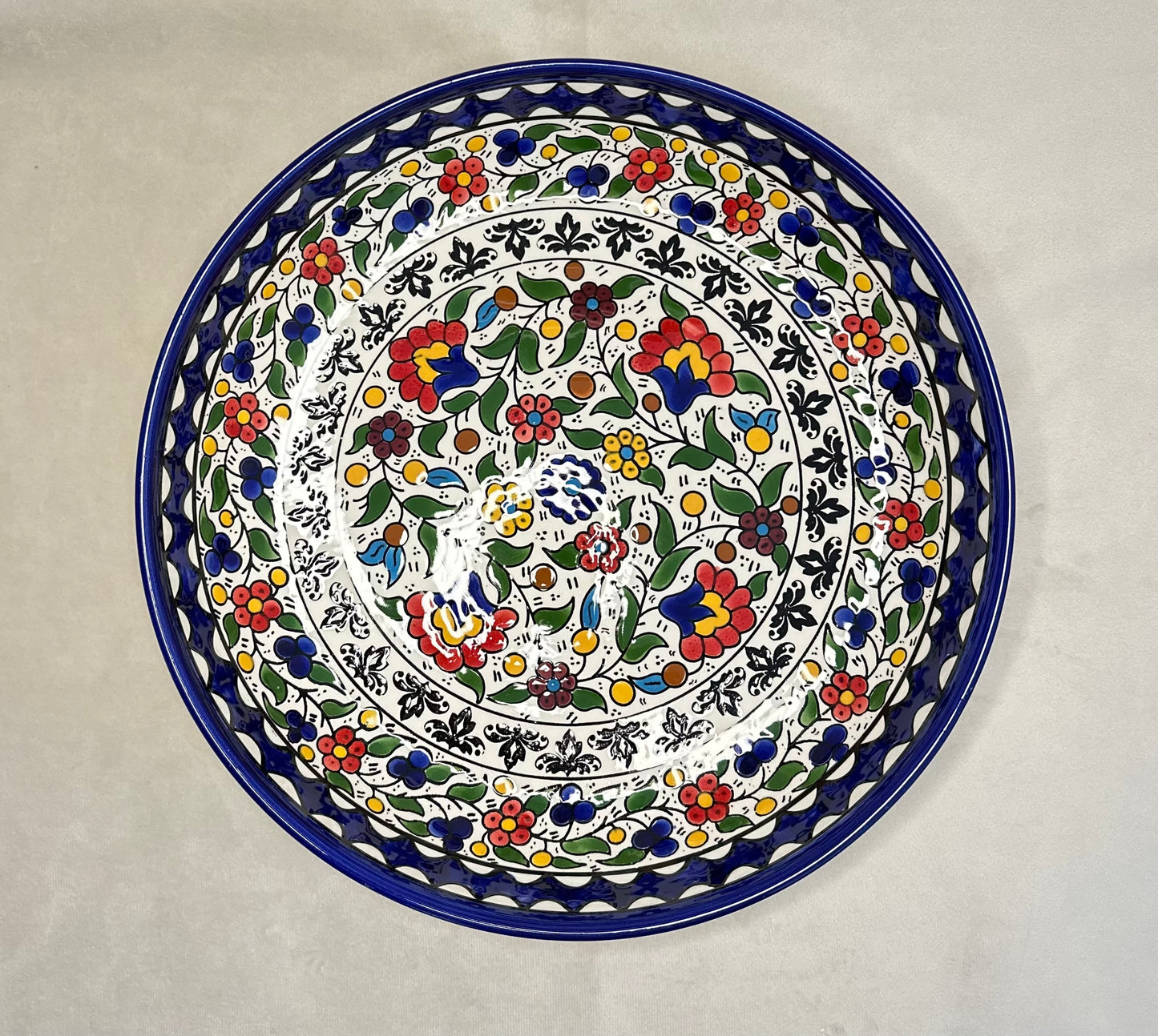 Keramik Schalen 34 cm Traditionelle Mix Farbe