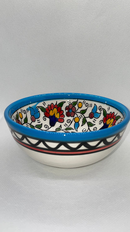 Keramik Schalen 12 cm Traditionell heller blaue Farbig