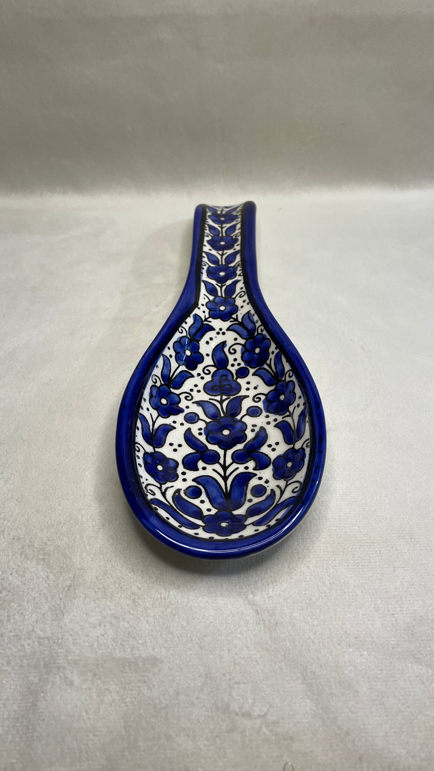 Servierteller im Löffel form blau