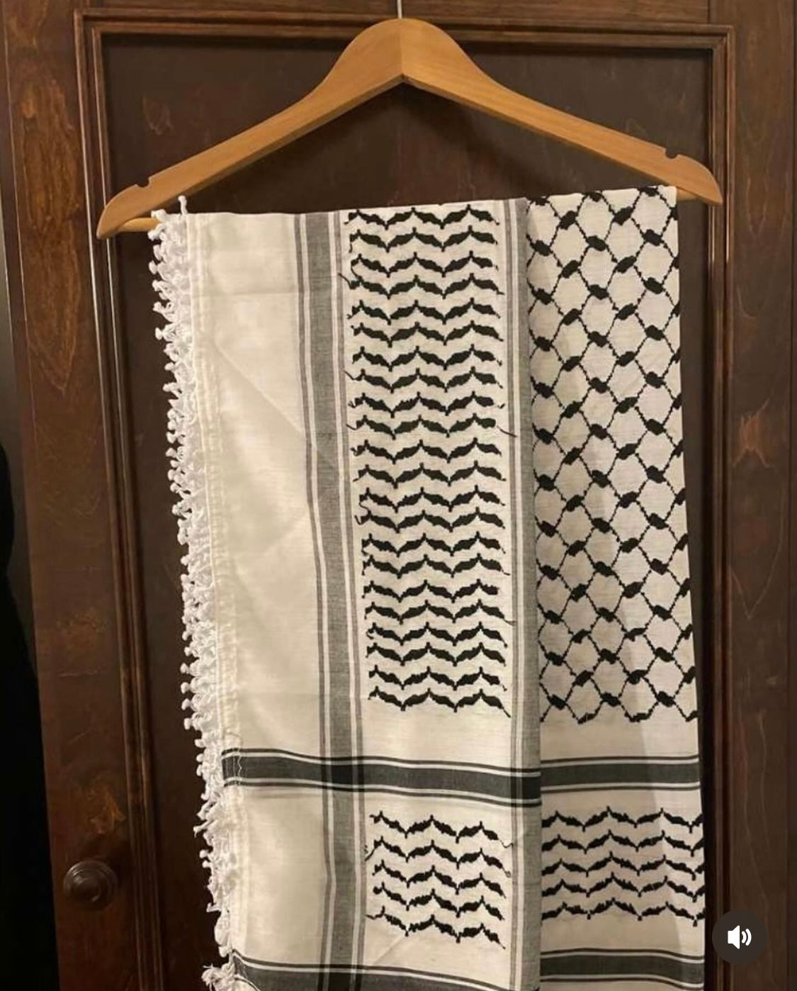 Handgefertigte Kuffiyeh schwarz weiß