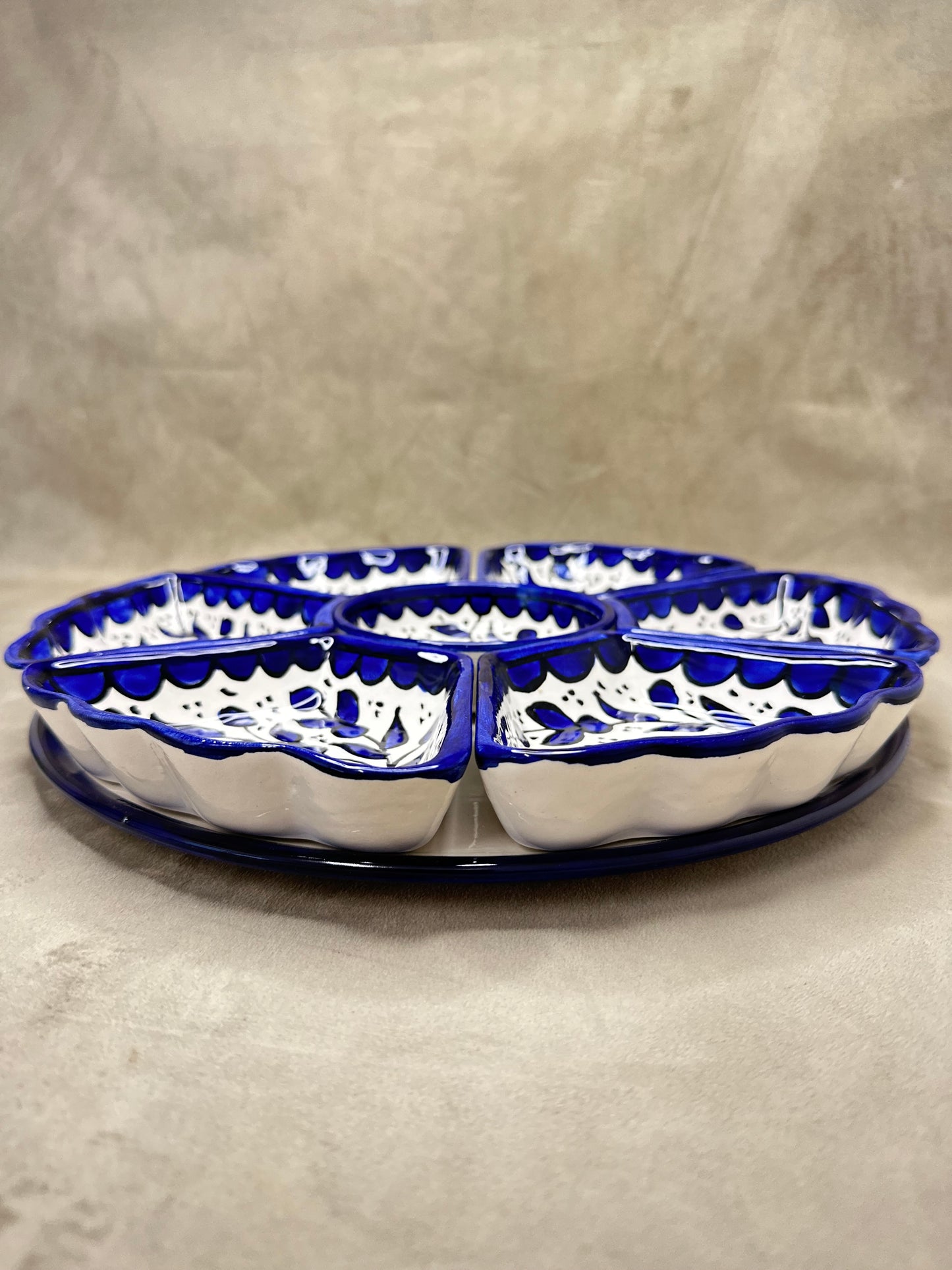 Dip/Snack setschale Blau 31x06 cm