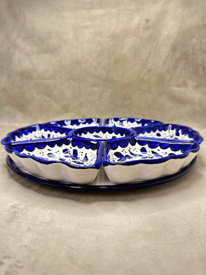 Dip/Snack setschale Blau 31x06 cm