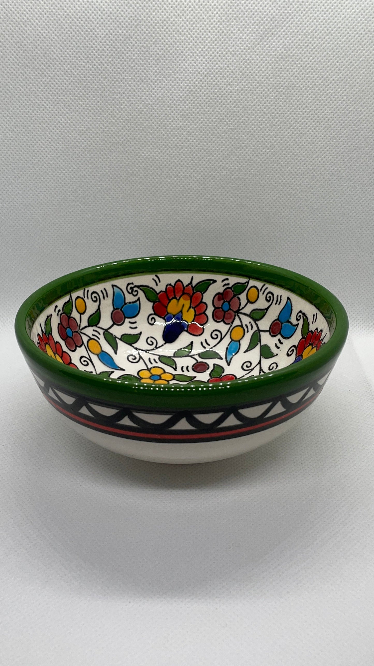 Keramik Schalen 12 cm Traditionell grüne Farbe