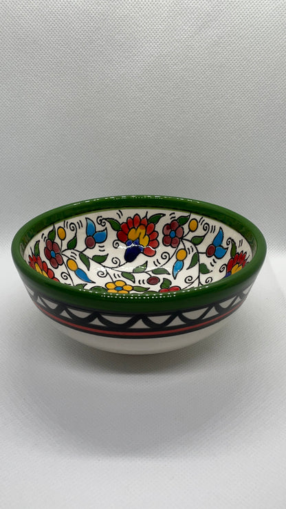 Keramik Schalen 12 cm Traditionell grüne Farbe