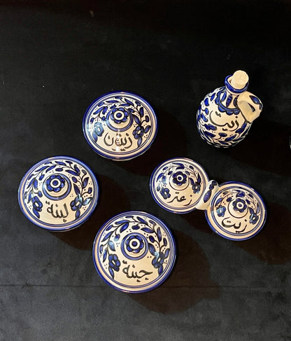 Frühstücksset  (Blau )