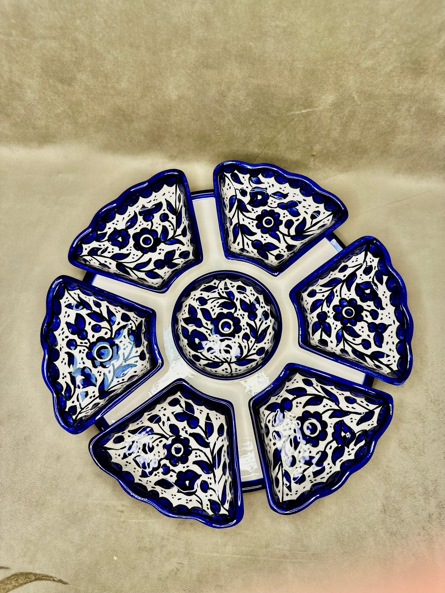 Dip/Snack setschale Blau 31x06 cm