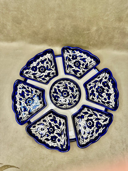 Dip/Snack setschale Blau 31x06 cm