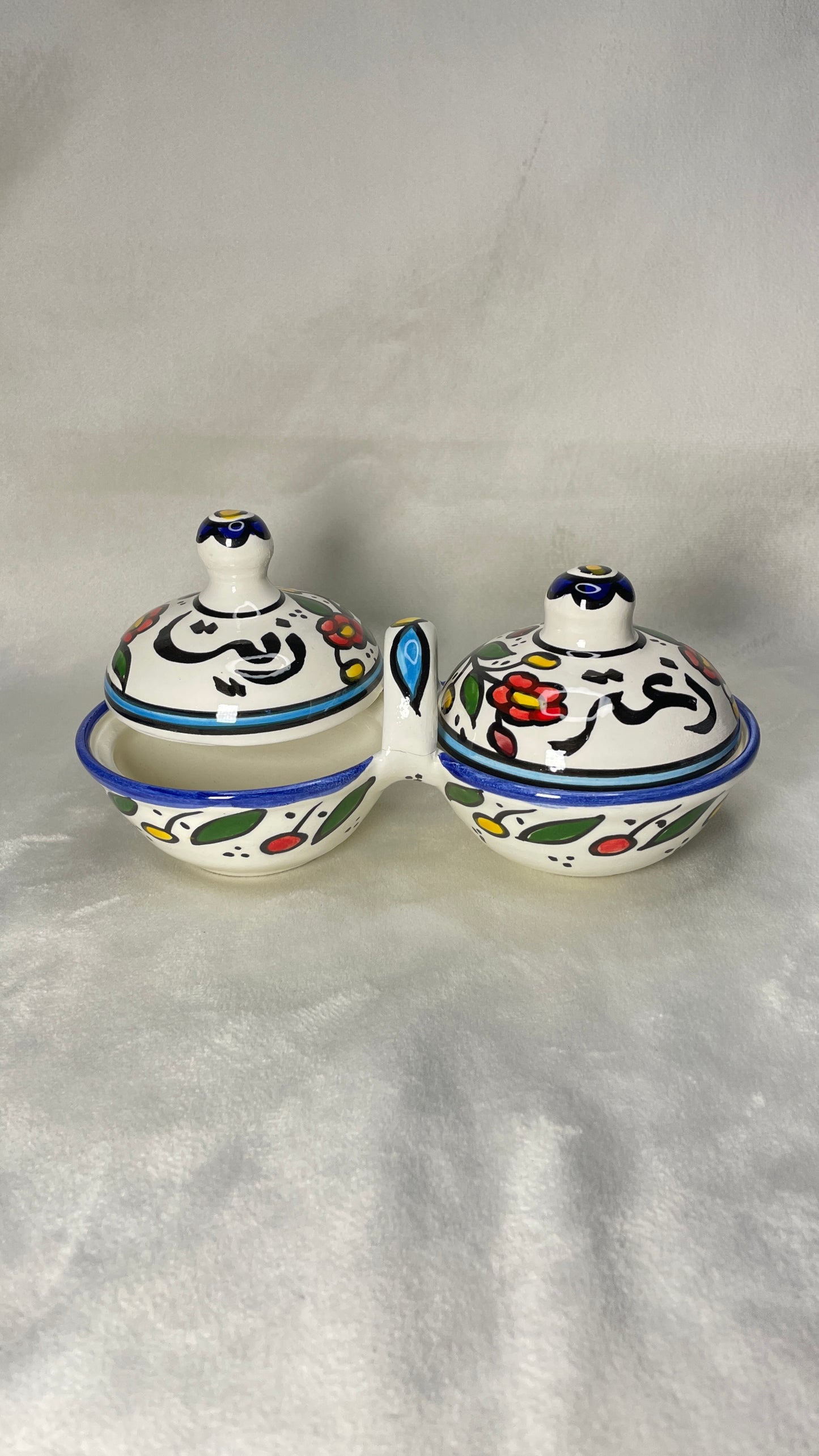 Aufbewahrungsschale L für Olivenöl und Zaatar