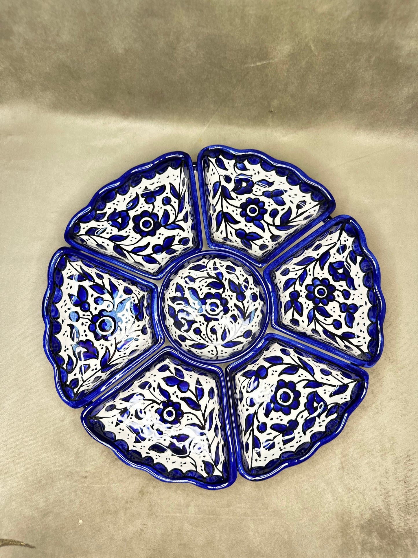 Dip/Snack setschale Blau 31x06 cm