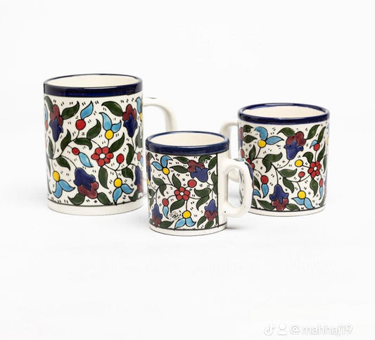 Becher Blumen MIx farbig