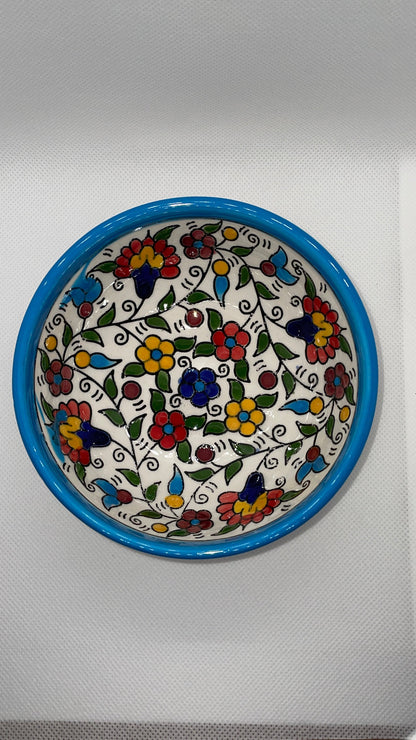 Keramik Schalen 12 cm Traditionell heller blaue Farbig