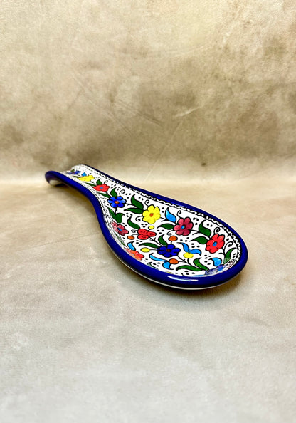 Servierteller im Löffel form farbig