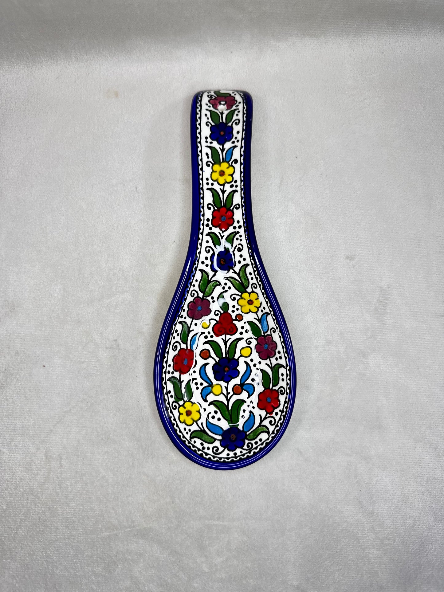 Servierteller im Löffel form farbig