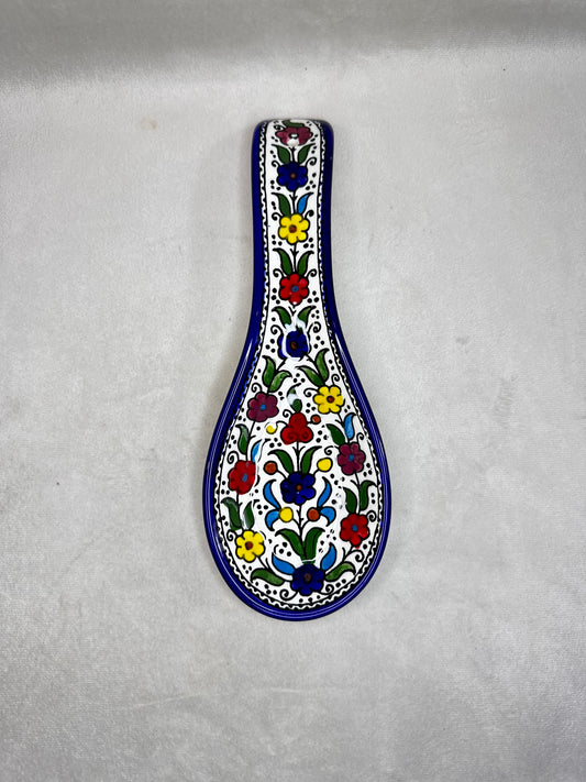 Servierteller im Löffel form farbig