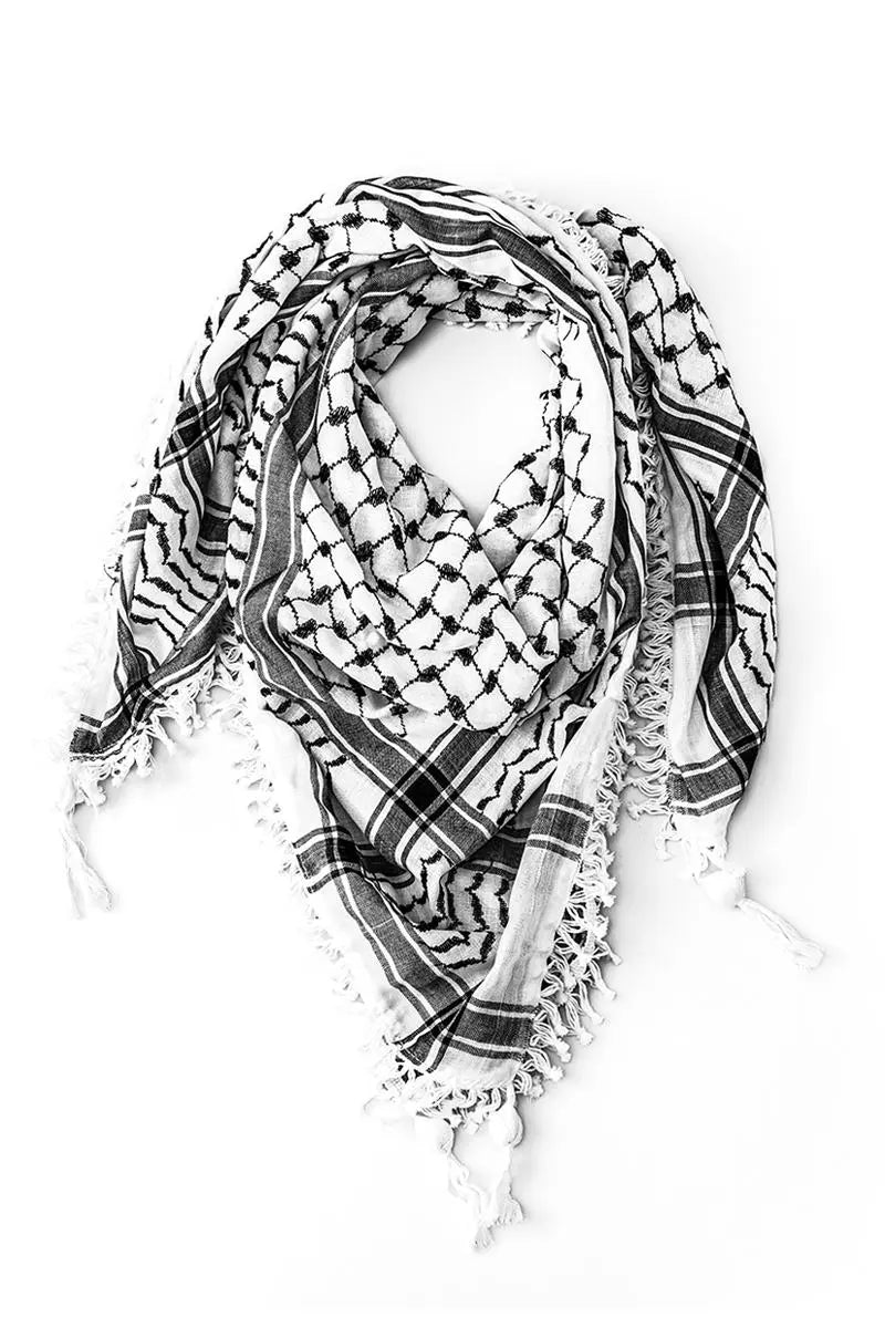Kuffiyeh schwarz weiß