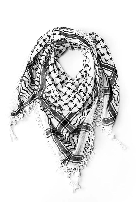Kuffiyeh schwarz weiß